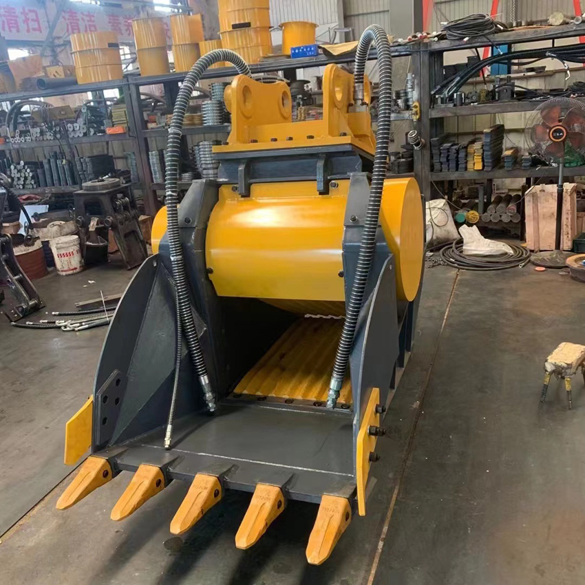 Godet concasseur d'excavatrice