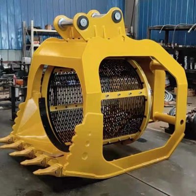 Godet de criblage rotatif