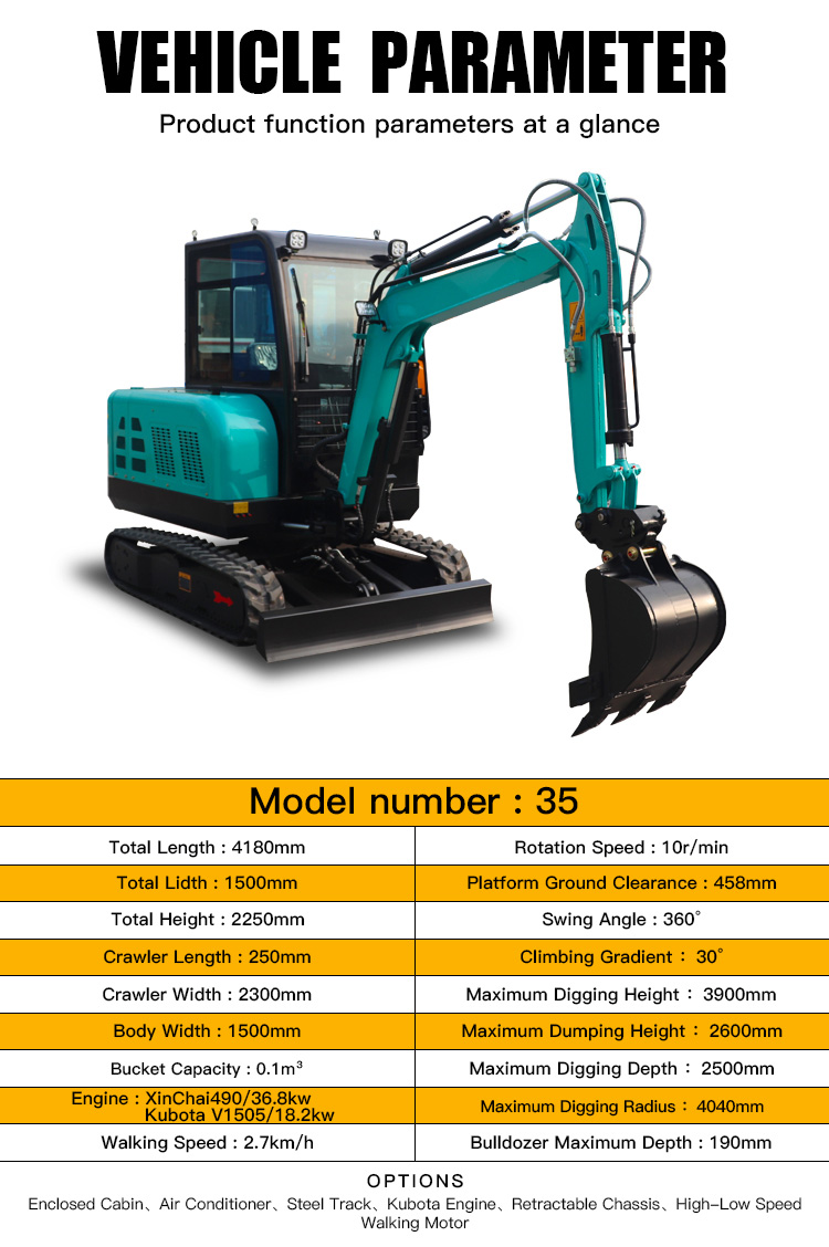 Mini-pelle bon marché