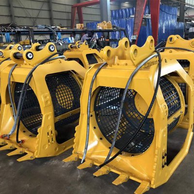 Godet de criblage rotatif