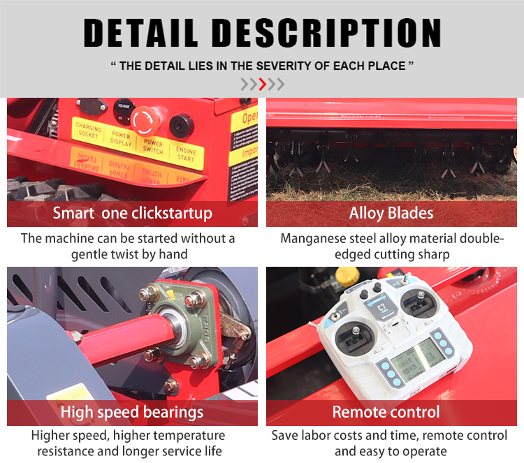 cortadora de césped con control remoto